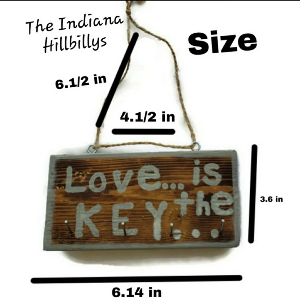 🌵 Key hanger love is the key rustic